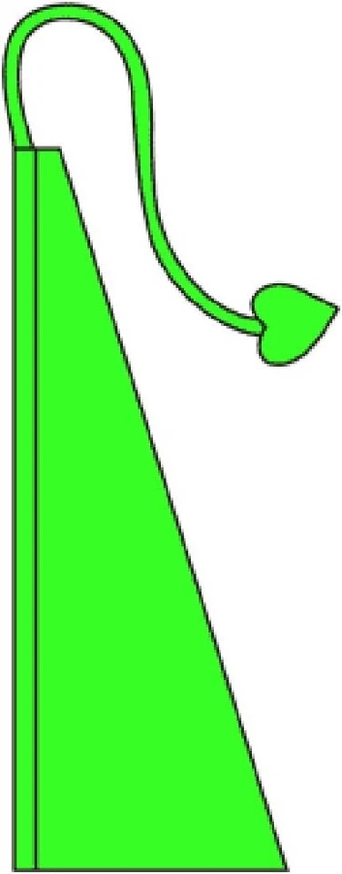 13ft Neon Green Wind Dancer Flag Green Solid Color Flag Bali Flag - Image 1 of 1