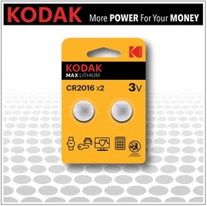 CR2016 Lithium Knopfzelle 3V Kodak Batterie im 2er-Blister - Picture 1 of 1