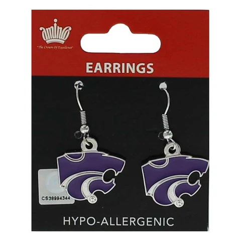 Kansas State Wildcats Dangler Earrings Cover