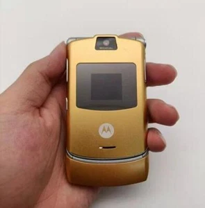 Motorola RAZR V3 Retro Flip Phone -All Colours Unlocked -Pristine GRADE A+ Phone - Picture 1 of 32