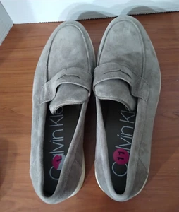 Mens Calvin Klein suede loafers size 11 - Picture 1 of 6