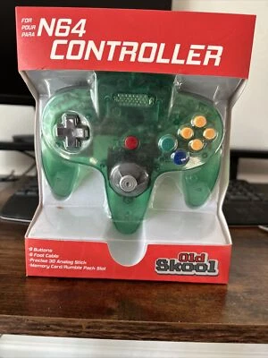 Nintendo 64 CONTROLLER JUNGLE GREEN  N64 *OLD SKOOL* New In Box!! - Image 1 of 3