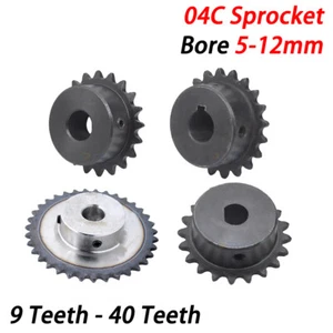 #25 Chain Drive Sprocket 9T to 40T Bore 5-12mm Pitch 6.35mm 04C Sprocket Wheel - Picture 1 of 12