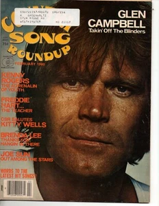 Country Song Roundup February 1980 Glen Campbell Kenny Rogers Kitty Wells - Picture 1 of 3