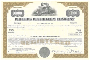 Certificado de bonos de Phillips Petroleum Company - Imagen 1 de 1