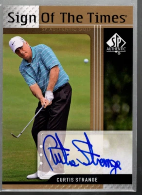 A4534- 2012 SP Authentic Sign of the Times #STCS Curtis Strange E Auto - NM-MT - Image 1 of 2