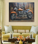 Motorcycle Metal Wall Art Primo Mixed Media Hand Painted 3D Wall Sculpture Art