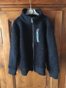Brums felpa con cerniera in cotone effetto peluches blu notte .Taglia 6 anni - Foto 1 di 7