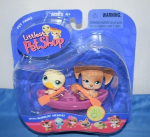 Littlest Pet Shop Pet Pairs #199 Duck #200 Puppy Dog NIP #15 - Picture 1 of 4