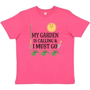 Inktastic Gardening Funny Garden Is Calling Youth T-Shirt Hobby Clothing Tee - Picture 1 of 2
