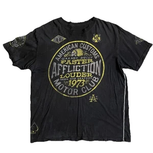 Affliction American Customs Wende-T-Shirt 3XL Garage gebaut distressed - Bild 1 von 13