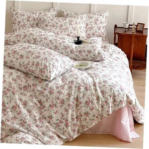 Aesthetic Floral Duvet Cover Queen Size 3 Piece Queen(90"x90") Boho Floral 17 - Picture 1 of 7