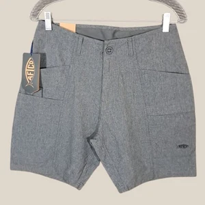 Aftco Angelshorts Herren 30 x 8 Cargo Diffuse grau UPF 40 Outdoor Camping M105 - Bild 1 von 13
