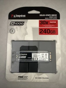 New Kingston SSD M.2 A1000 Series 240GB TLC PCI-E 3.0 SA1000M8/240G - Picture 1 of 2