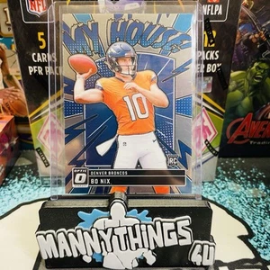 2024 Donruss Optic Bo Nix My House! RC Rookie #10 Denver Broncos π₯ - Picture 1 of 3