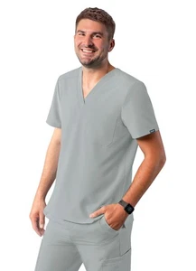 Adar Addition Scrubs For Men - Classic V-Neck Scrub Top - Picture 1 of 112