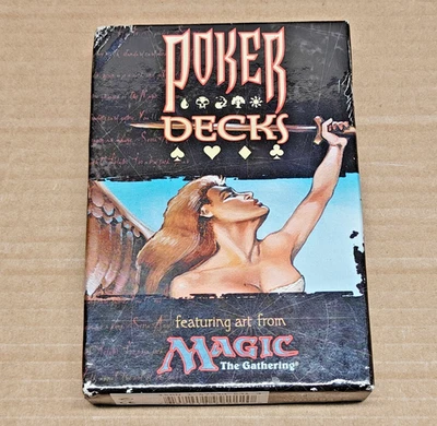 MTG Magic the Gathering Yaquinto 2x Poker Magic Deck Playing Cards Partly Sealed - Image 1 of 4