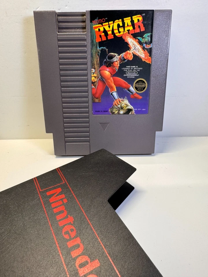 Rygar (Nintendo NES, 1987) 5-SCREW VARIANT Authentic. Tested. Sleeve. - Image 1 of 4