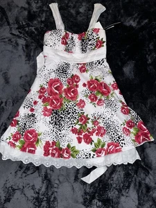 NWT Red & White Girls My Michelle Dress Size 7 Church /Party / Wedding - Picture 1 of 12