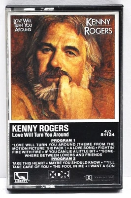 KENNY ROGERS  "Love Will Turn You Around"  1982  Cassette  Liberty  4LO 51124 Foto 1 de 4