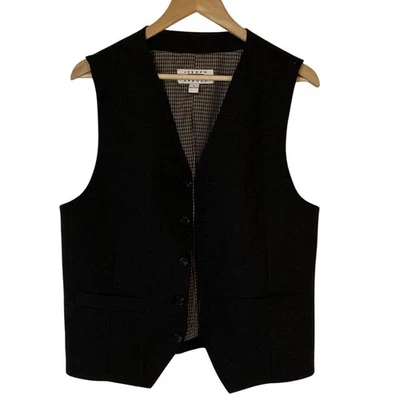 Joseph Abound Mens Wool Blend Brown Button Up Vest Size Small Lined Classic - Image 1 of 4