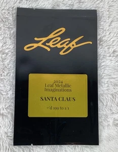 2024 Leaf Metallic Imaginations Santa Claus #’d 199 to 1/1 Sealed Pack - Picture 1 of 2