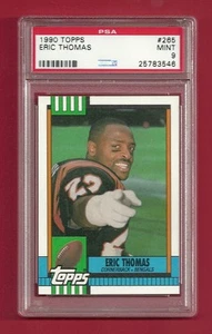 1990 Topps #265 Eric Thomas PSA 9 como nuevo Pop 1 ninguno superior Cincinnati Bengals - Imagen 1 de 1