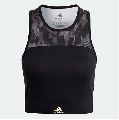 Adidas Women's U4U AEROREADY Black/Cream White Bra Top (GV6581) Sizes XL & 2XL • 19.99€