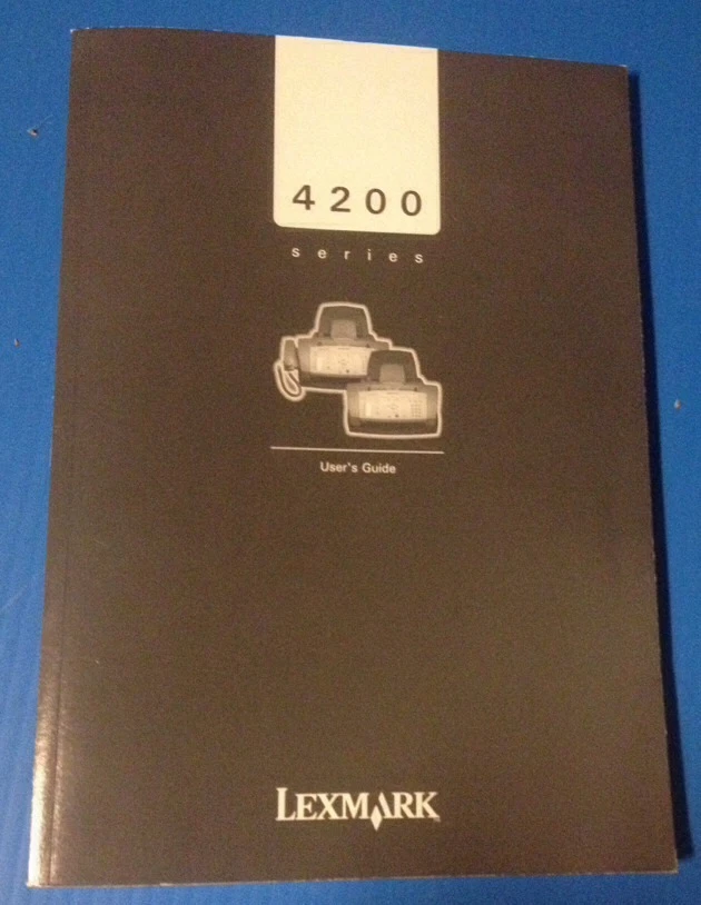 Lexmark 4200 Series Fax Scanner User's Guide Manual PN 21C0120 EC 3T0002 3/04 - Image 1 of 2