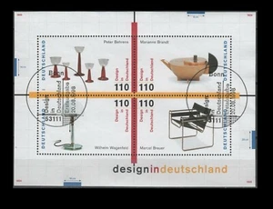 Alemania 2014 Hoja de recuerdo diseño alemán siglo XX, 1998 - Imagen 1 de 1