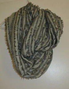 ¡Nuevo! Bufanda infinita gris difusa Anthropologie mezcla de lana nueva con etiquetas - Imagen 1 de 4