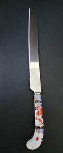 Servizio coltelli da torta Prill Sheffield Imari England manico porcellana acciaio inox - Foto 1 di 11