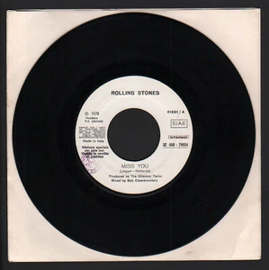 7" ROLLING STONES MISS YOU / STAINLESS STEAL CAN-CAN PROMO JUKE BOX 1978 JAGGER - Bild 1 von 1