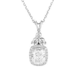 5.102 CTW 14K White Gold Lab Grown Diamond Necklace Pendant MZ5194-1 - Picture 1 of 9
