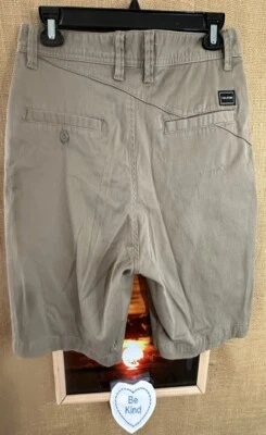 Volcom men’s tan 33 Chino short zipper flat solid regular stretch China - Image 1 of 4