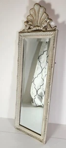 Mid-Century Modern Carolina Mirror Co. 1993 White Framed 23.5" x 7.5" - Picture 1 of 12