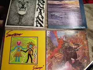 Lot (8) SANTANA ORIGINAL Vinyl LP's RARE varied CONDITION - Picture 1 of 19