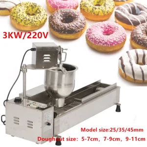 Automatic Doughnut Machine 500 pcs/Hr Donut Maker 3 Size Doughnut Making AU Plug - Picture 1 of 16