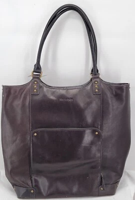 Solo Women's Black Leather 15" - 16" Laptop Work School Bag Purse - image 1 of 4