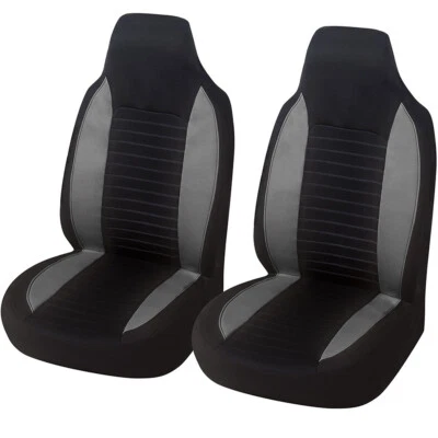 High Back Bucket Car Front Seat Covers Cushion Breathable Protector Accessory — 第 1/4 张图片