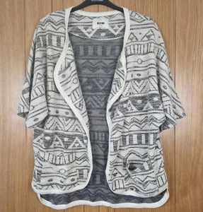 Define short sleeve open aztec style cardigan size XL NEW - Picture 1 of 5
