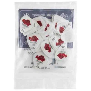 Dunlop Tortex Wedge Guitar Picks - White and Red - .50mm Gauge - 72 Pack - Picture 1 of 4