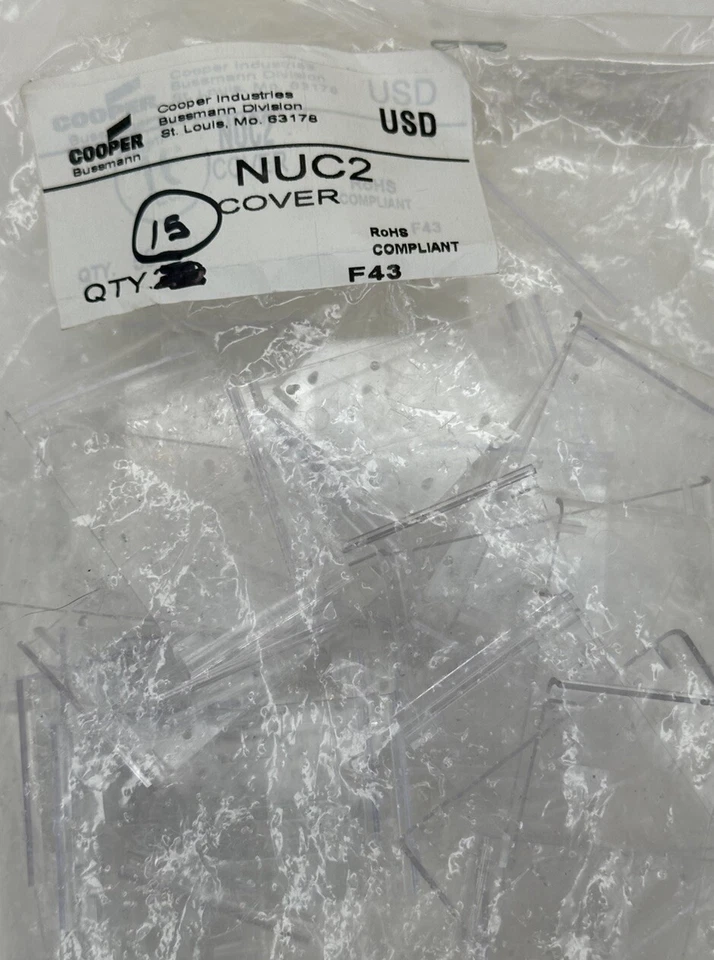 *Lote de 15* Cubierta Cooper Bussmann NUC2 Foto 1 de 1