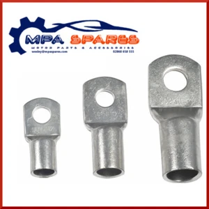 PACK OF 10 BATTERY CABLE LUGS/EYELETS TO SUIT 16 - 70mm2 CABLE &  6 - 12mm HOLES - Picture 1 of 2