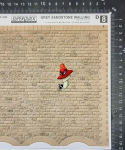 Superquick D8 Grey Sandstone (Ashlar) Building Papers OO Gauge 1/72 6 X Sheets - Picture 1 of 2