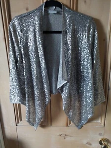 Next Gold Sequinned Jacket UK S - Picture 1 of 9