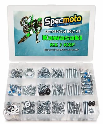 Kit de pernos KAWASAKI Specmoto KX 80 85 100 125 250 250F 450F 500 KXF KX250F KX450F Foto 1 de 4