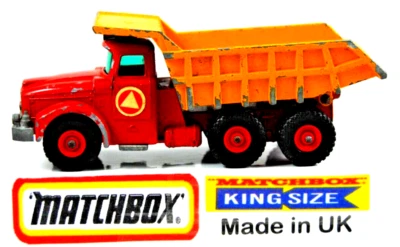Matchbox KING SIZE K-19 SCAMMELL Tipper DUMP Truck Lorry w/ Rear Tipper Action - Image 1 of 4