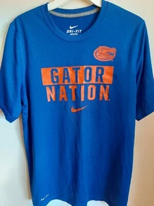 Florida Gator Nation T Shirt NCAA Nike Adult Size Small--DRI FIT--EUC!! - Picture 1 of 3
