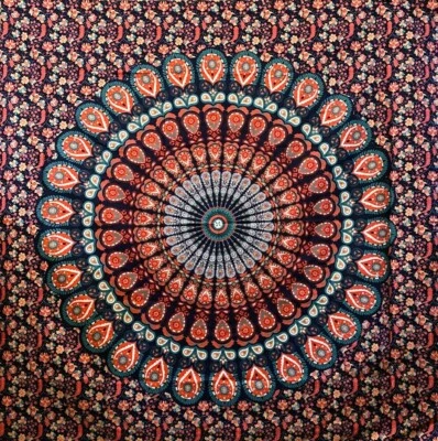Wall Hanging Tapestry Bedspread Mandala Meditation Hippie Psychedelic Poster - Image 1 of 4
